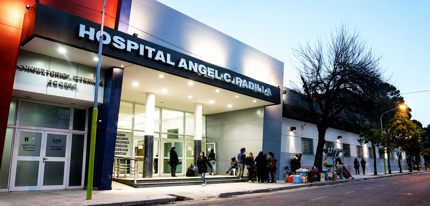 Hospital de Niños y Hospital Padilla en el área de Barrio Sur
