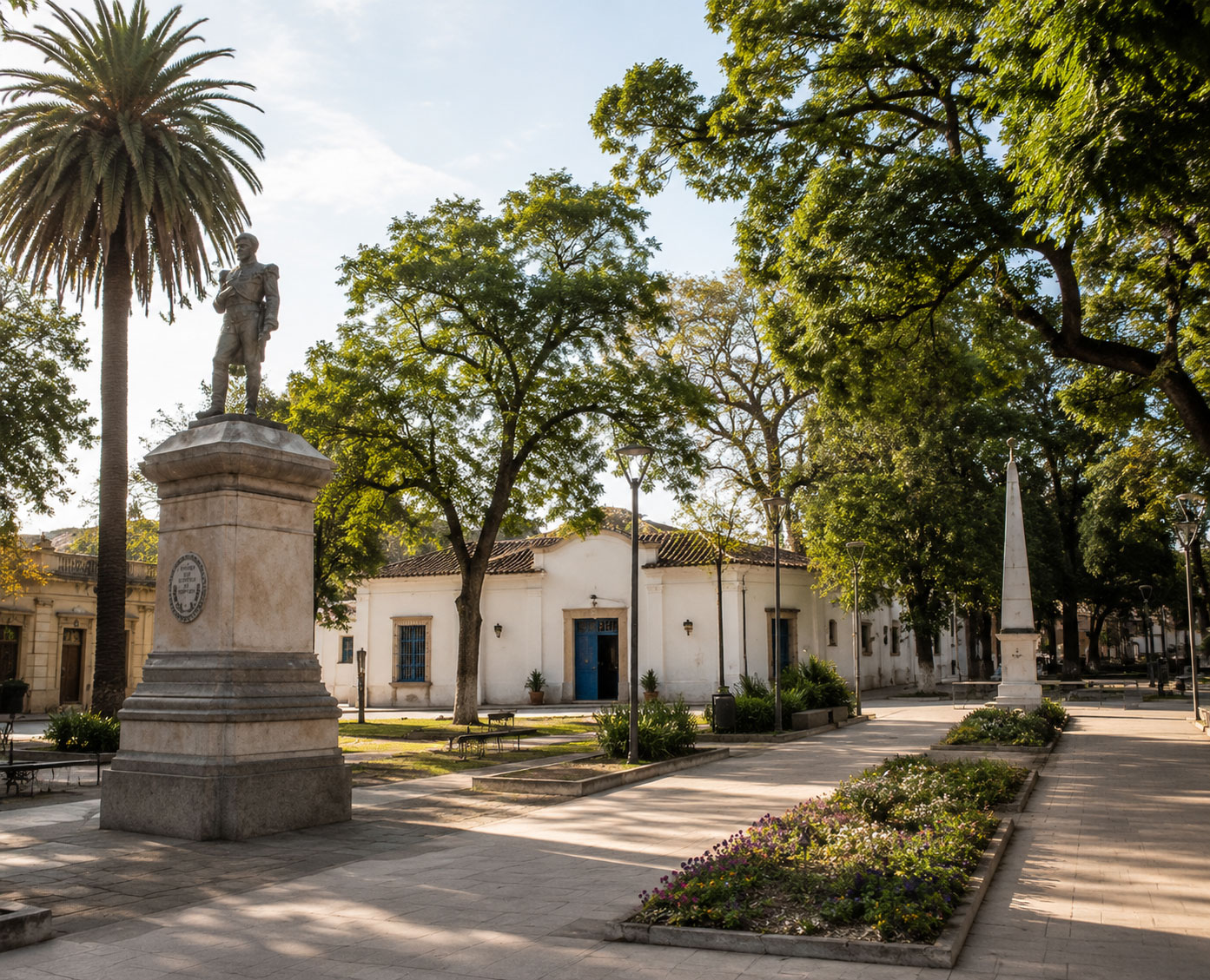 Plaza Belgrano y Casa Belgraniana en Barrio Sur